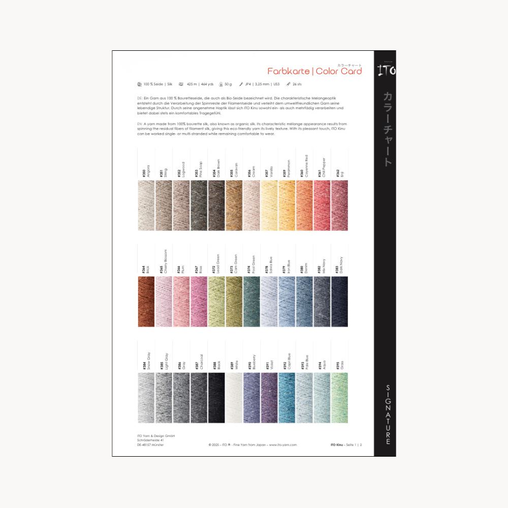 ITO Digital Color Card