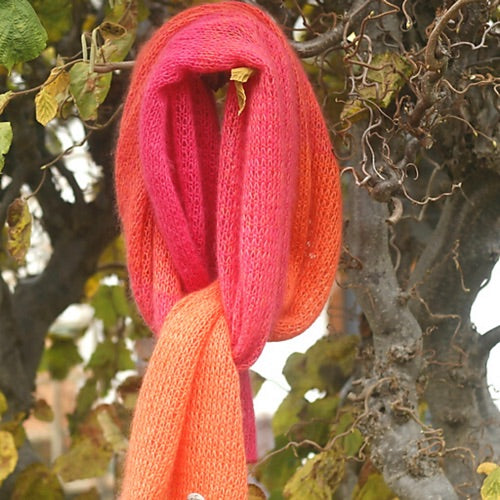 MORGENROT Shawl by Sandra Fischer