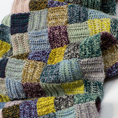Marled Crochet Scarf